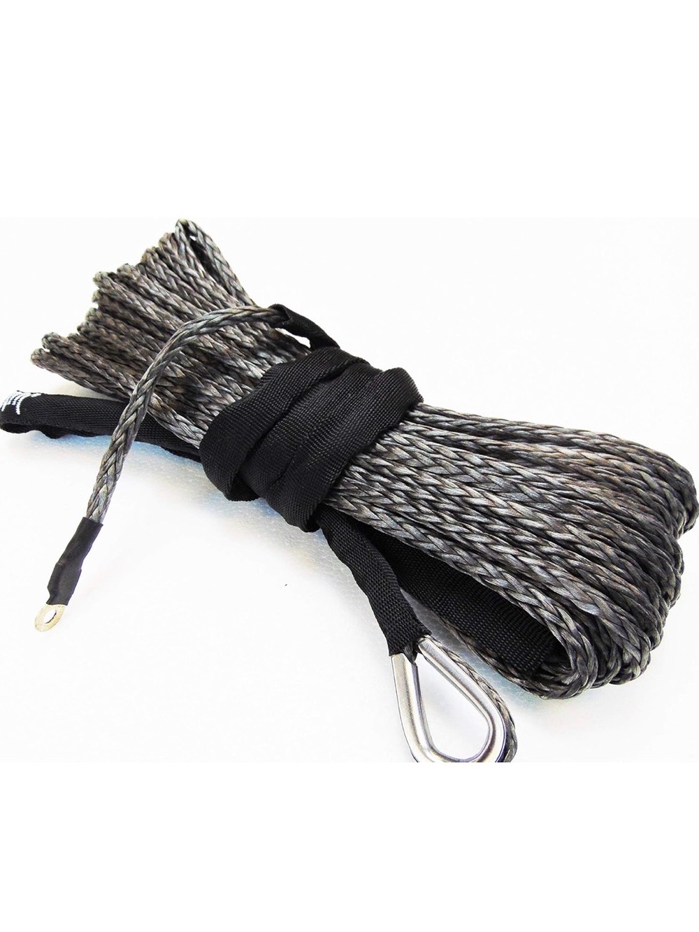 NWOT 1/4"- 50 feet Gray Synthetic Winch Rope | 1/4-inch Winch Recovery Cable